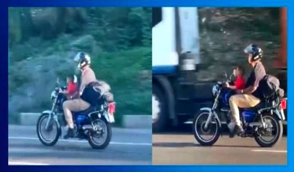 Otro niño manejaba moto a alta velocidad en la Gran Mariscal de Ayacucho