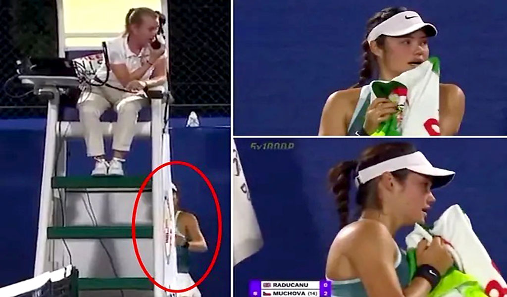 Tenista Radunacu entra en pánico al ver a su acosador en el partido
