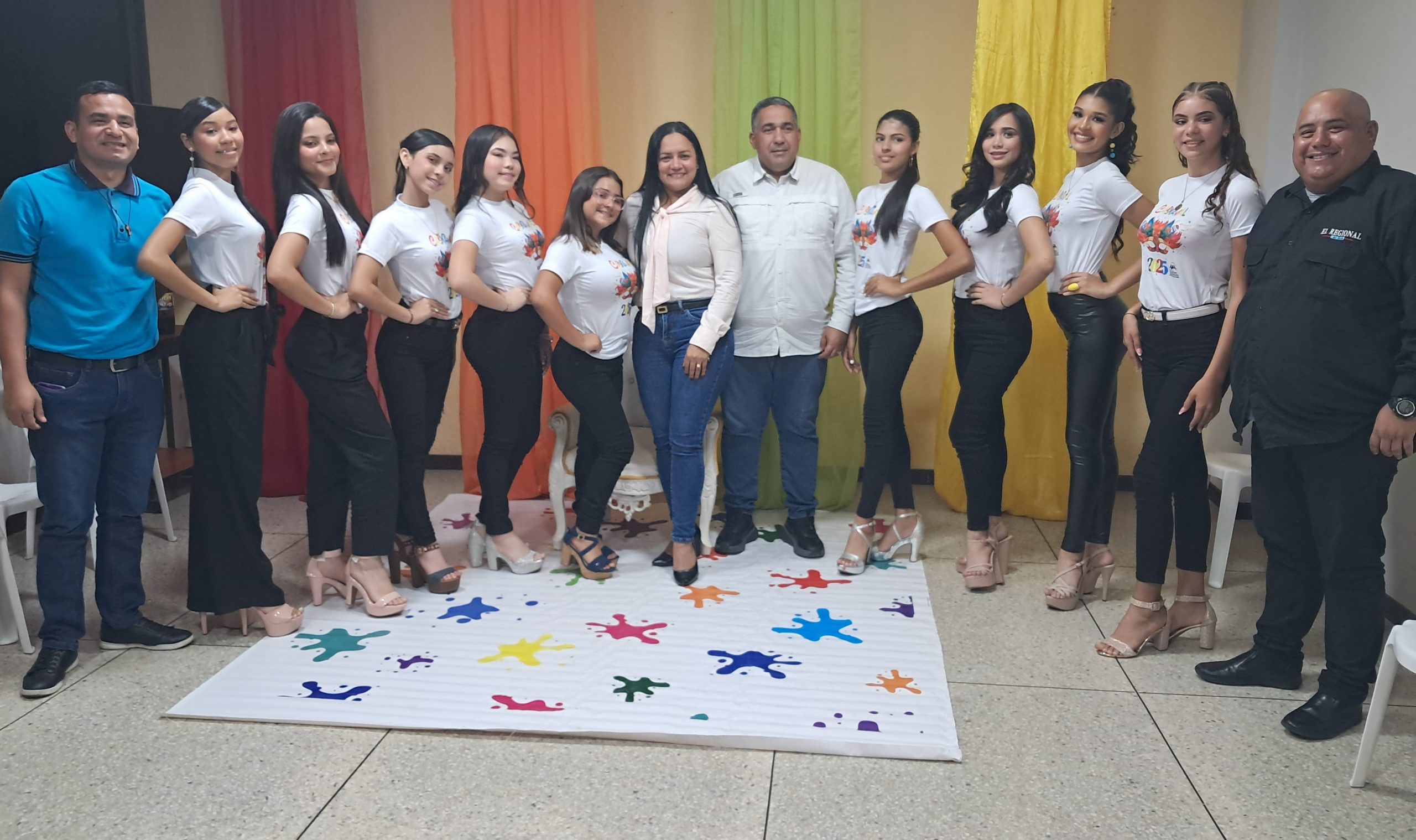 Diez señoritas competirán por la corona en los Carnavales de Valmore Rodríguez 2025 
