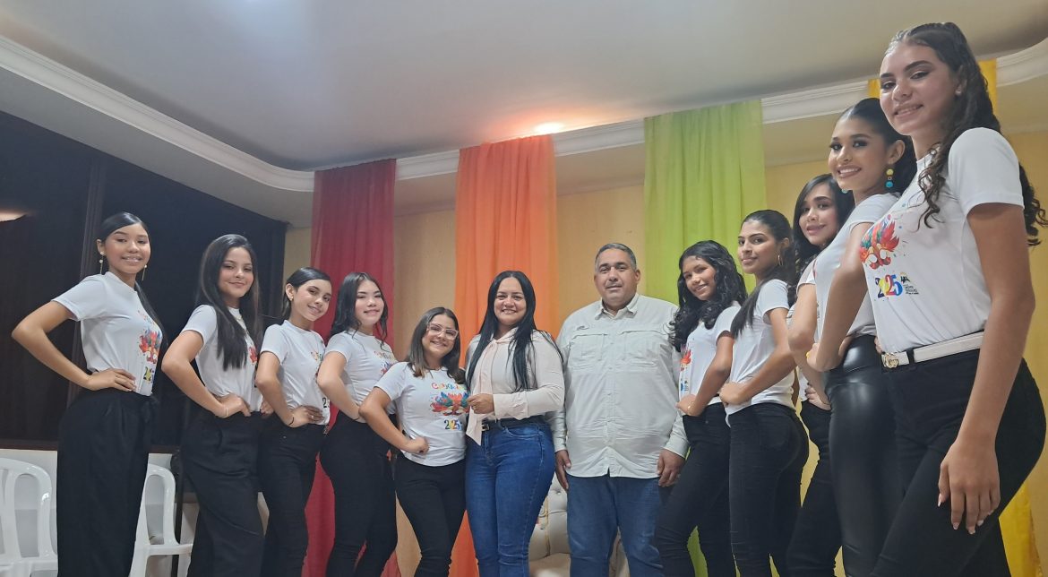 Diez señoritas competirán por la corona en los Carnavales de Valmore Rodríguez 2025