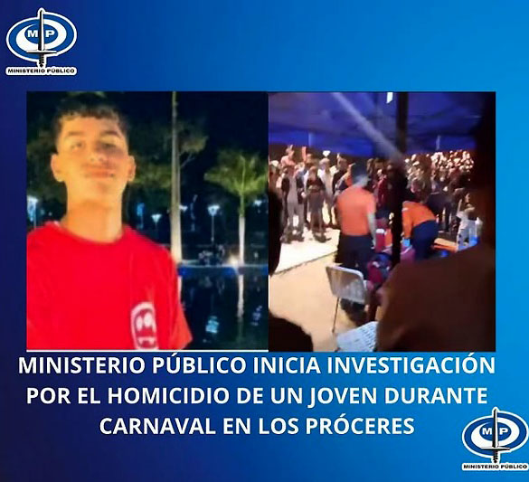 Fiscalía ordena investigar muerte de joven tras juego de “tanganas” en Carnaval
