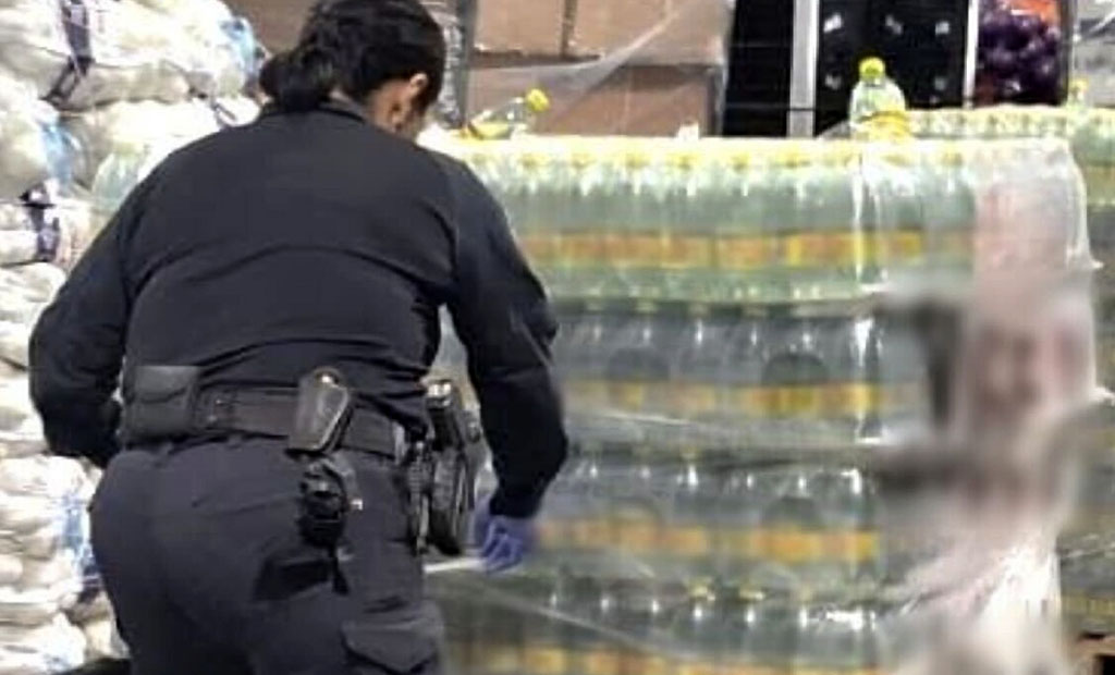 Incautan más de una tonelada de metanfetamina en botellas de agua mineral en México