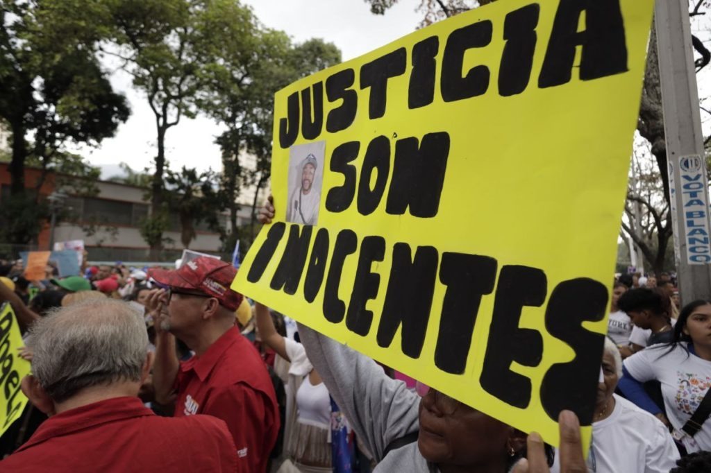 Marcharon en Caracas en defensa de migrantes secuestrados en El Salvador