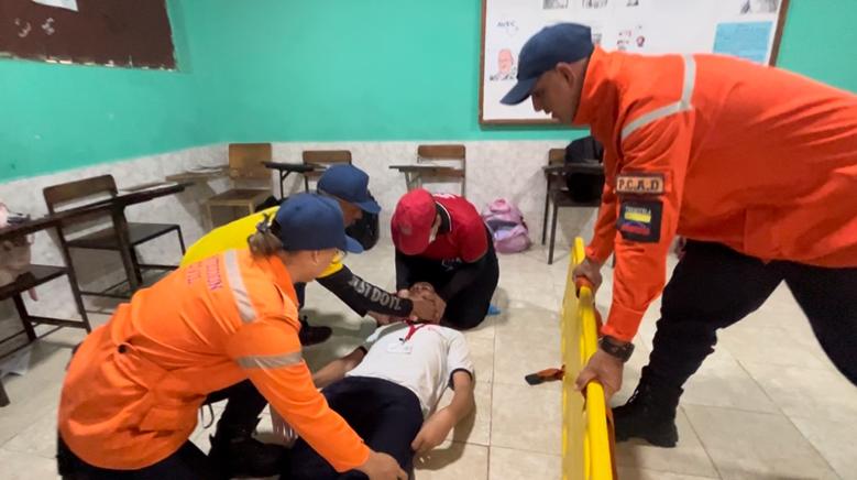 Realizan en el municipio Lagunillas simulacro Caribe Wave 2025