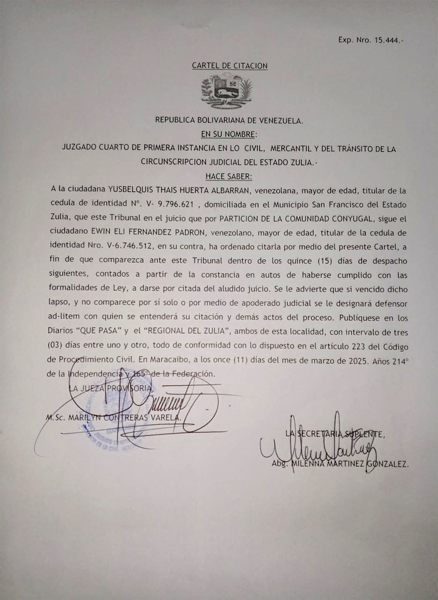 YUSBELQUIS THAIS HUERTA ALBARRAN