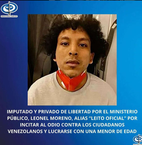 Fiscal General oficializa imputación y privación de libertad de “Leíto Oficial”
