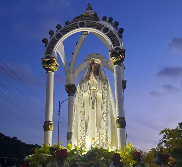 eligreses de Valmore Rodríguez, en el estado Zulia, celebraron el Día de la Virgen del Rosario de Fátima, su patrona, en horas de la tarde de este 13 de mayo de 2025.