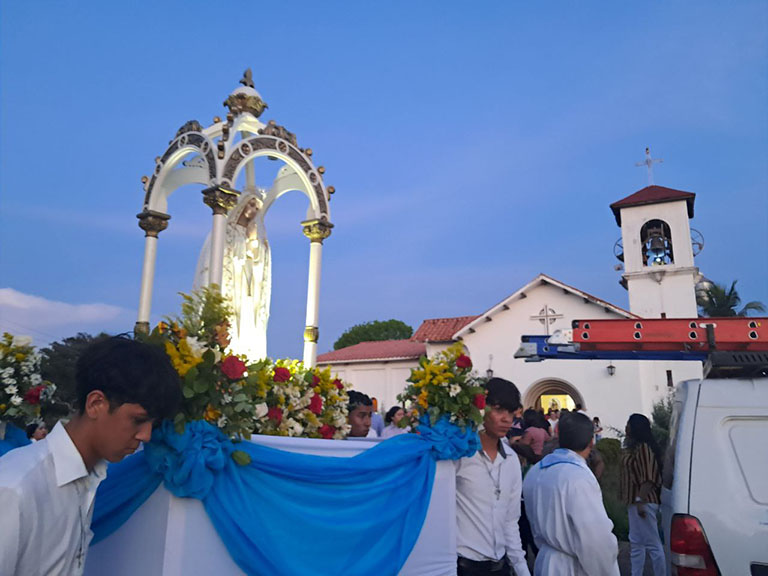 eligreses de Valmore Rodríguez, en el estado Zulia, celebraron el Día de la Virgen del Rosario de Fátima, su patrona, en horas de la tarde de este 13 de mayo de 2025.