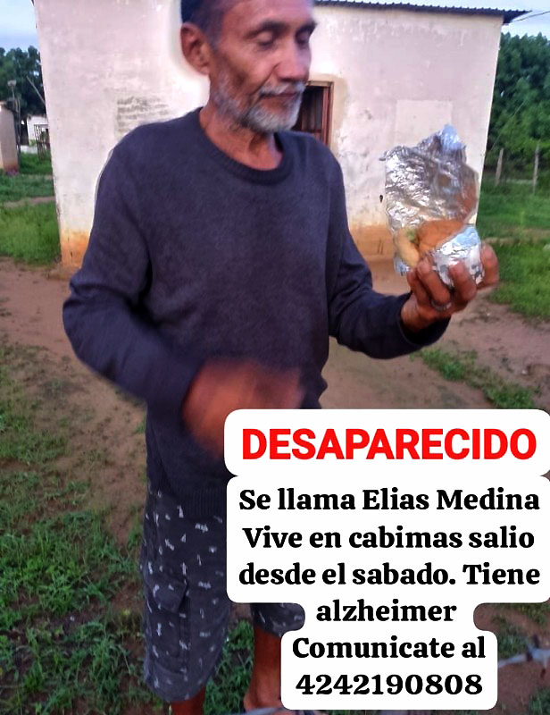 Desaparecido hombre en Cabimas desde más de cuatro días