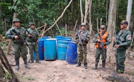 Desmantelado campamento empleado para la minería ilegal en Amazonas