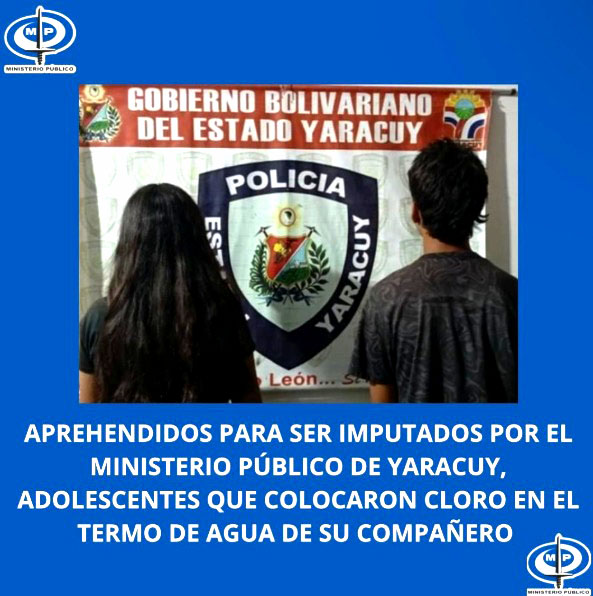 Detenidos dos adolescentes por colocar cloro en el termo de su compañero de clases
