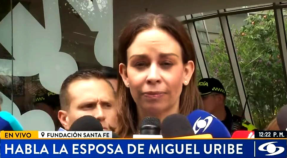 Esposa de Miguel Uribe Turbay Miguel sigue luchando