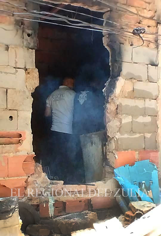 Explosión de vivienda en el sector Valle Frío