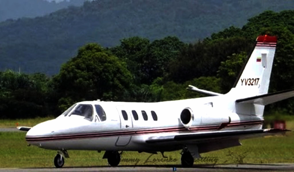 Restos de la aeronave cerca de Maiquetía 