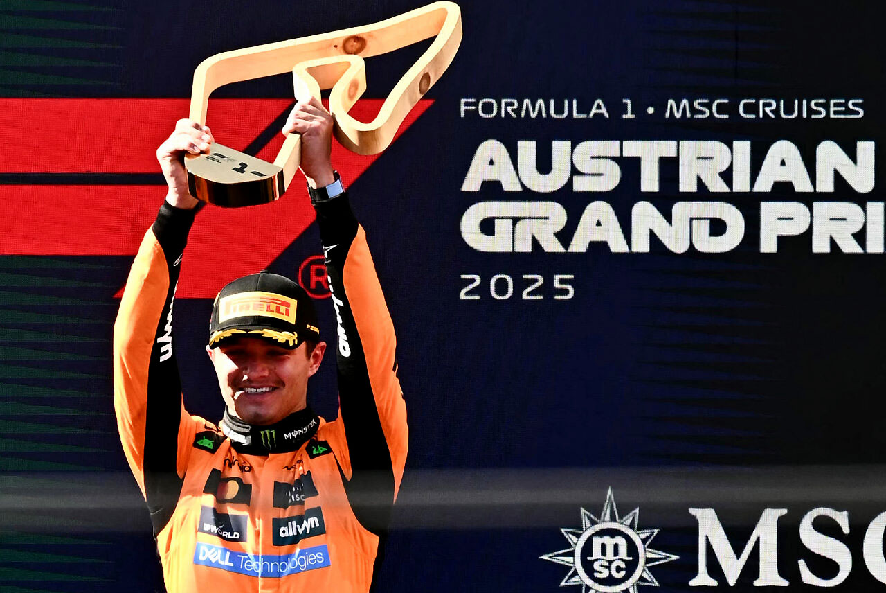 Lando Norris se quedó con el Gran Premio de Austria