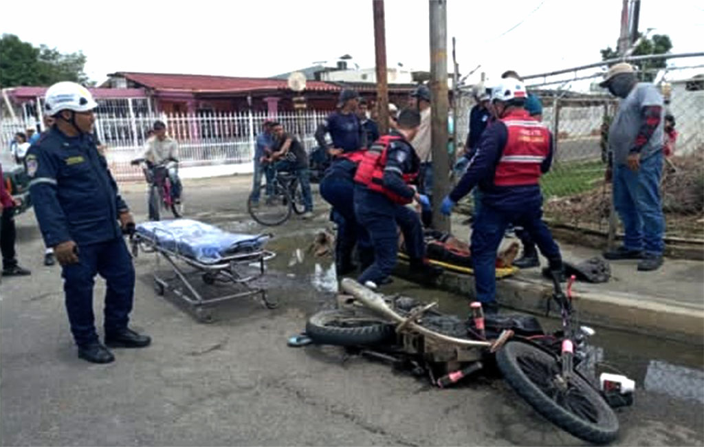 Muere motorizado en Cabimas tras fuerte accidente vial