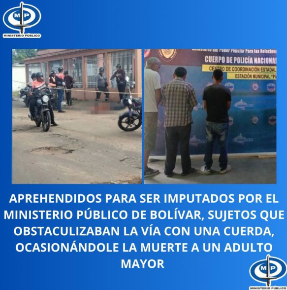 Imputados los tres sujetos que causaron la muerte a un adulto con un mecate
