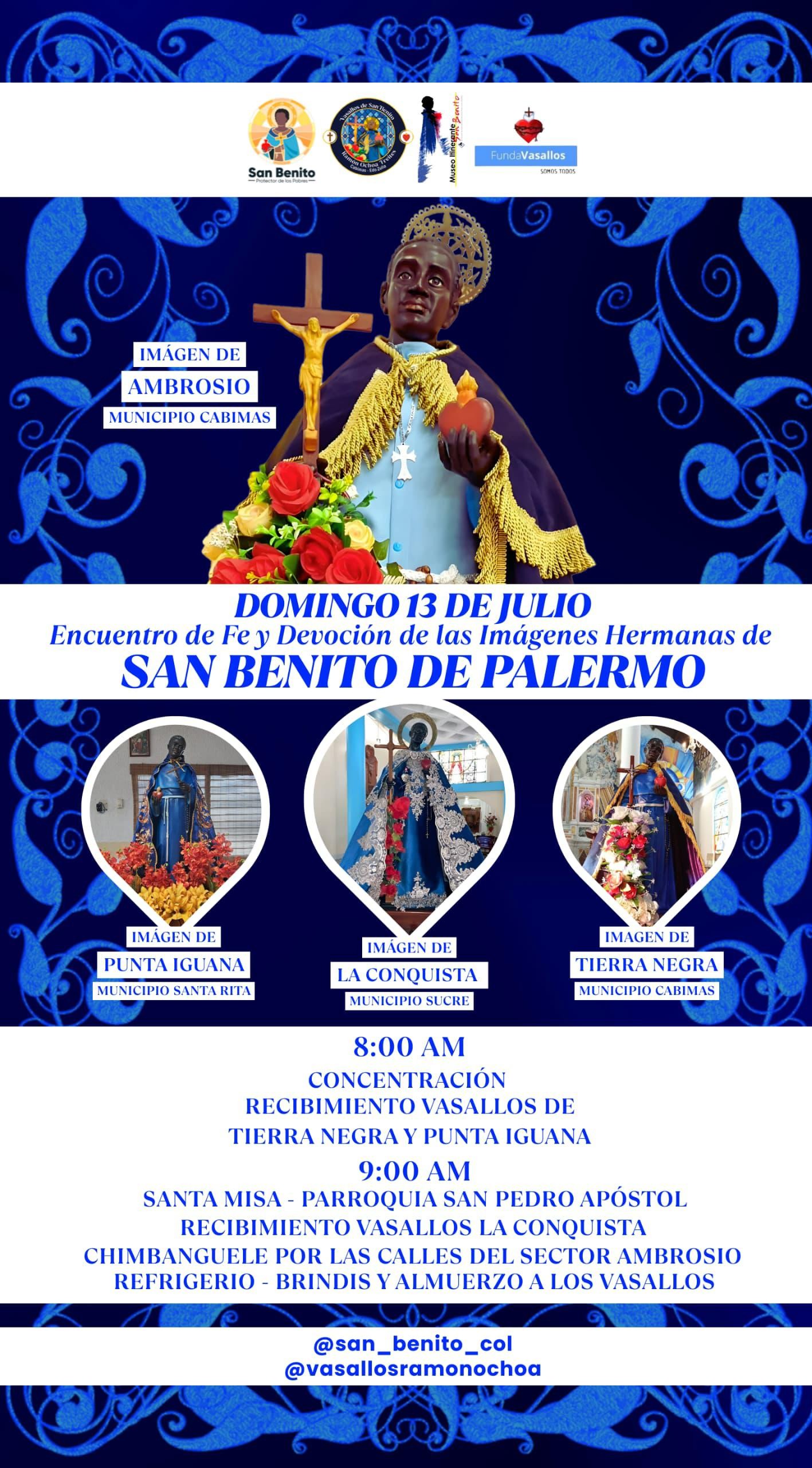 Encuentro de imágenes de San Benito de Palermo
