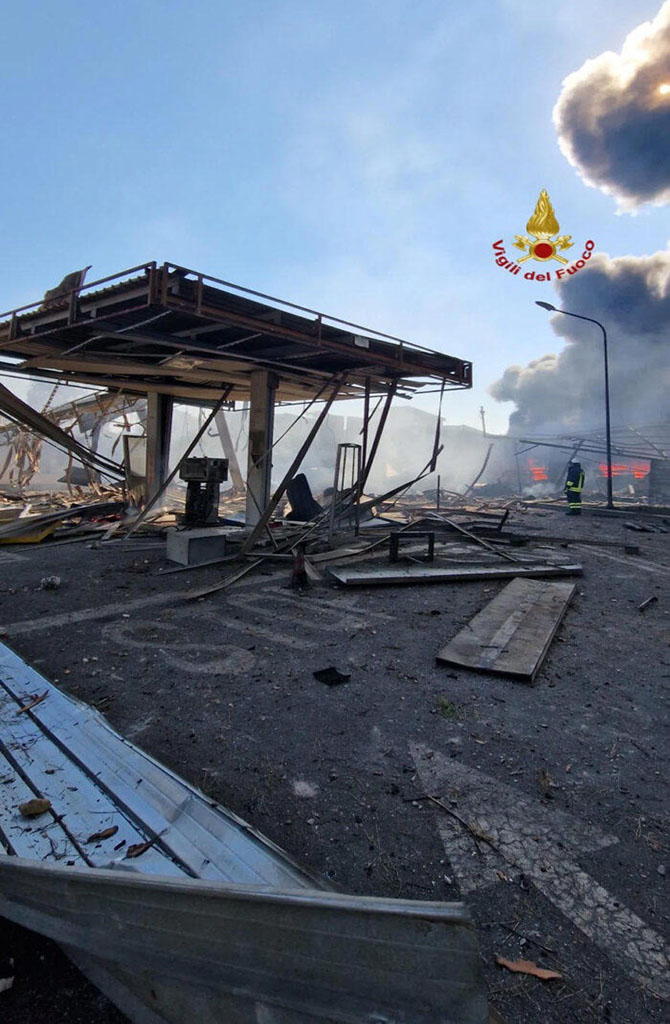 Explotó una gasolinera y dejó al menos 45 heridos en Roma