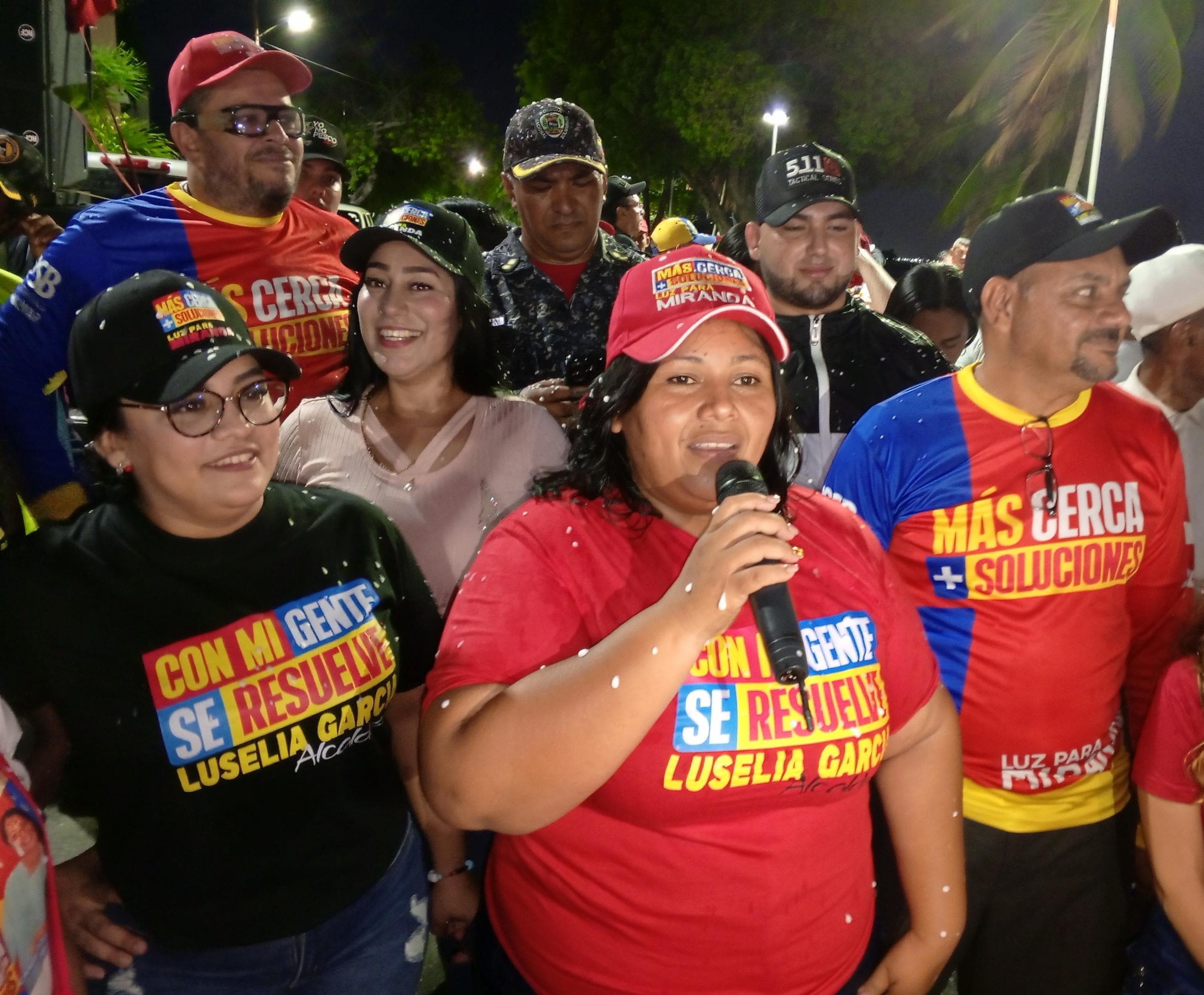 Luselia García celebró su triunfo electoral 