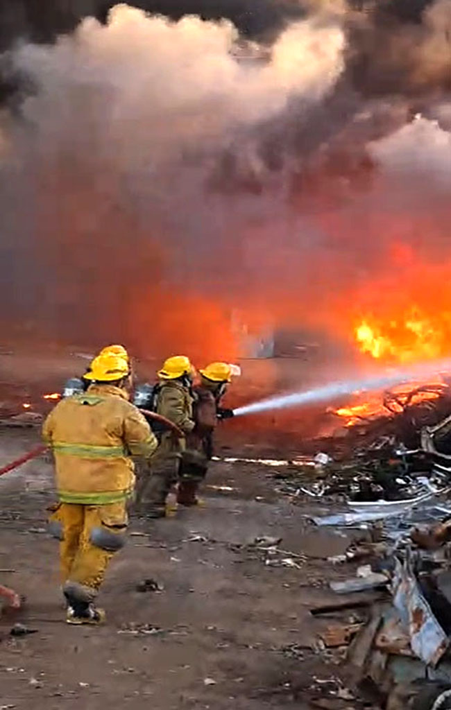 Incendio en el área del Reclain La Salina