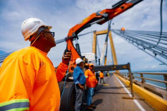 Plan de mantenimiento mayor del Puente GJ Rafael Urdaneta inicia el reemplazo de 14 guayas (4)