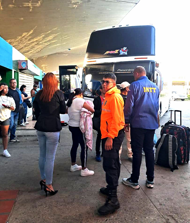 Rutas disponibles en el terminal de Cabimas 