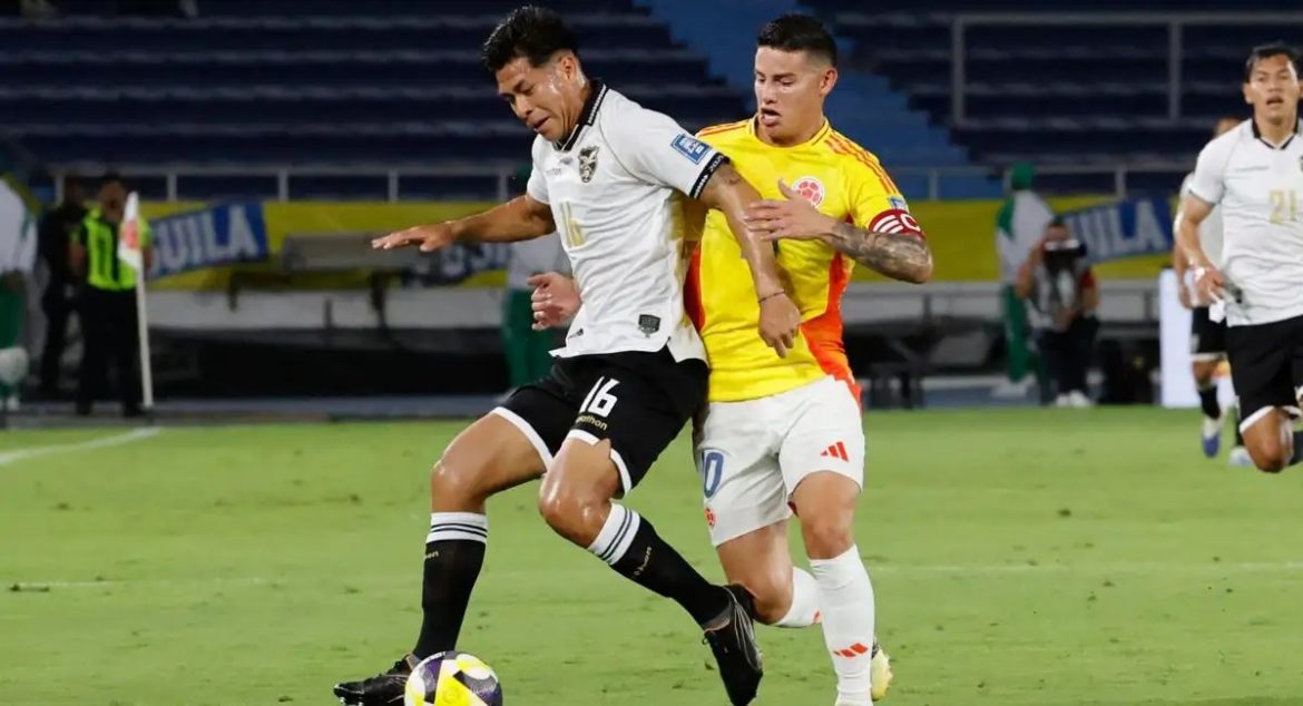 Bolivia cayó ante Colombia 3-0