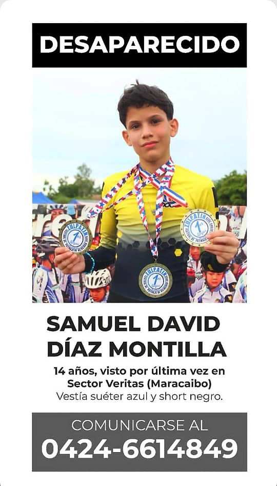 Joven deportista desapareció en el sector Veritas de Maracaibo
