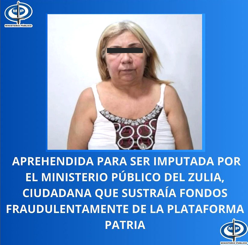 MP- Zulia imputará a mujer que estafaba con bonos del Sistema Patria