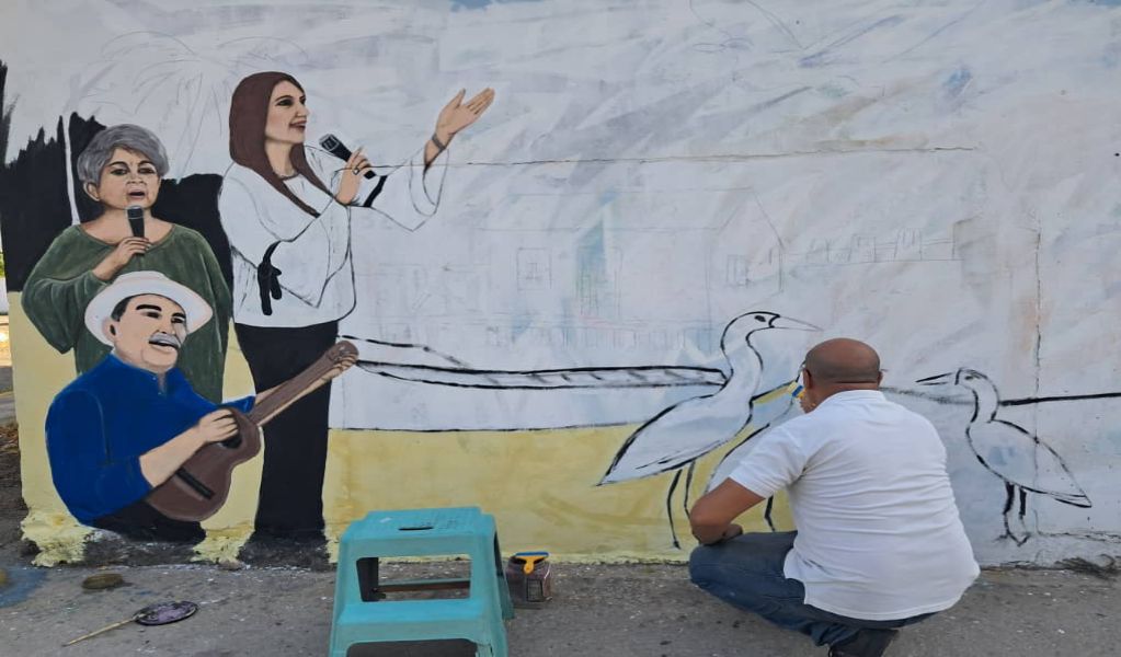 Mural en homenaje a la Gaita Playera