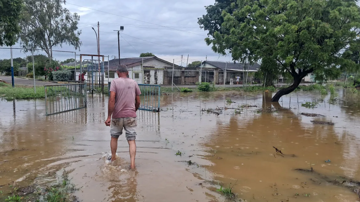 Bachaquero registra fuertes lluvias