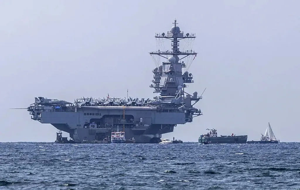 Estados Unidos despliega su mayor portaaviones en el Caribe