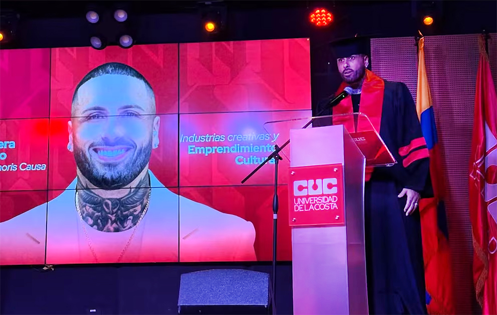 Nicky Jam recibe el título de doctor honoris causa