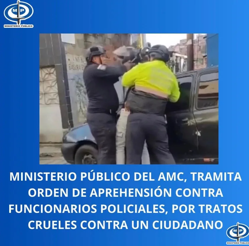 Orden de aprehensión contra los PNB que golpearon y abofetearon a motorizado en Catia
