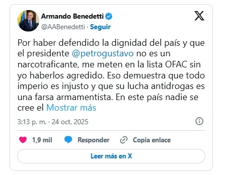 Petro anunció acciones legales tras ser incluido en la lista Clinton