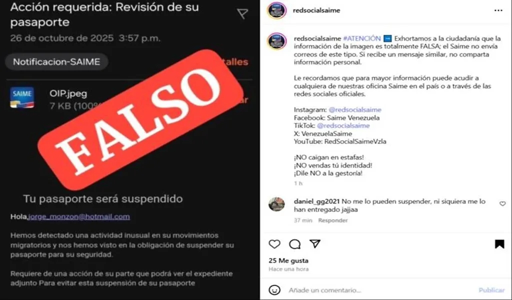 Saime alerta por estafa masiva que roba información personal