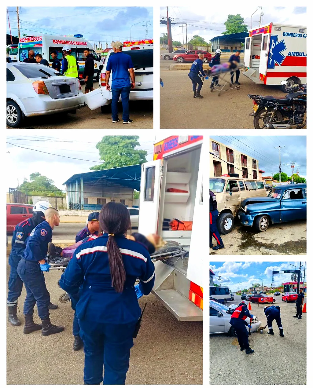 Accidente de cuatro vehículos en Cabimas