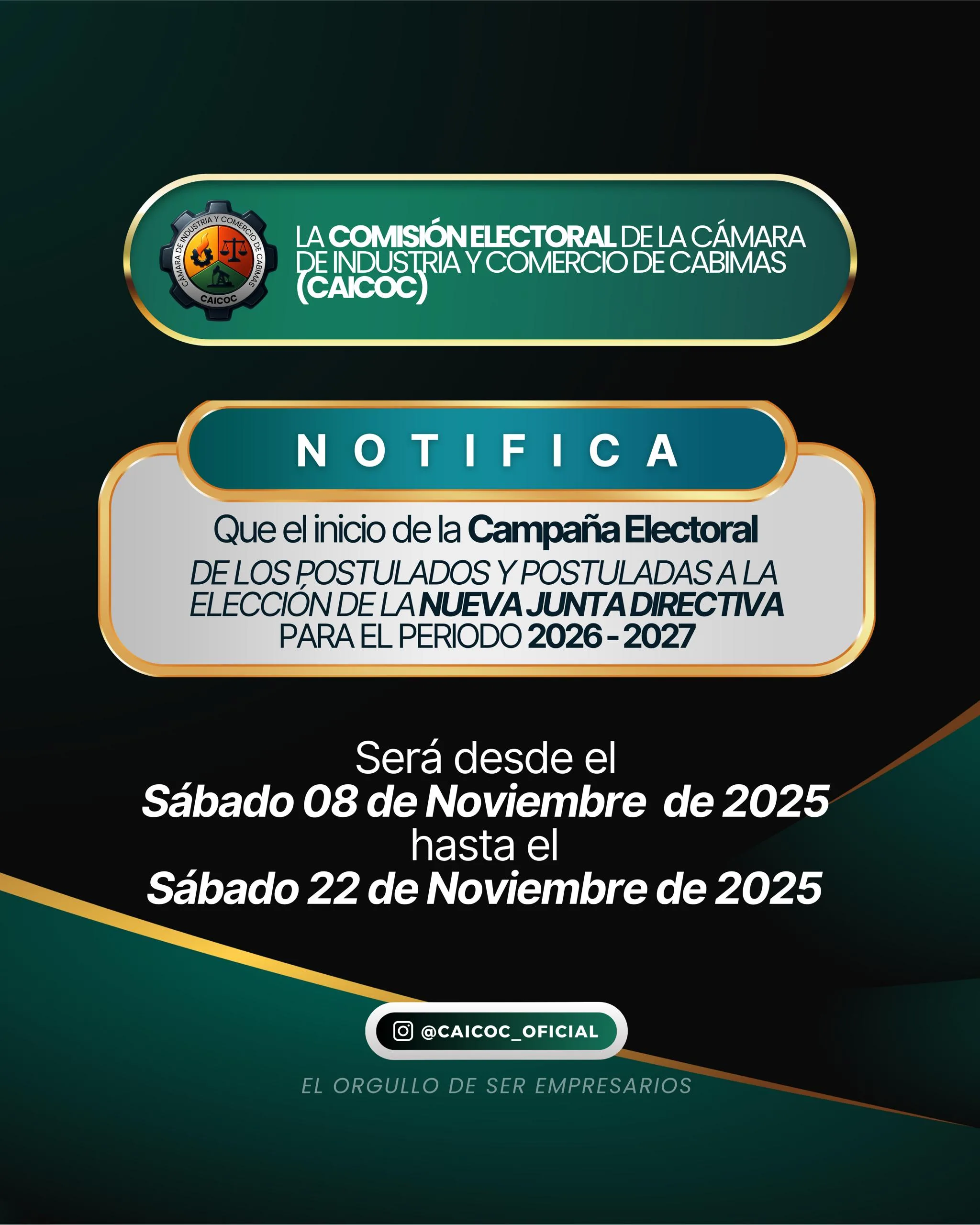 Caicoc anunció inicio de campaña electoral