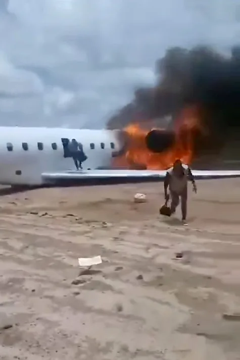 Se incendia al aterrizar avión donde viajaba un ministro del Congo 