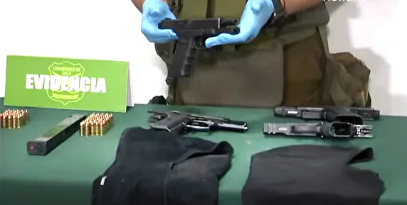 Detenidos cuatro venezolanos cuando disparaban a una casa en Chile