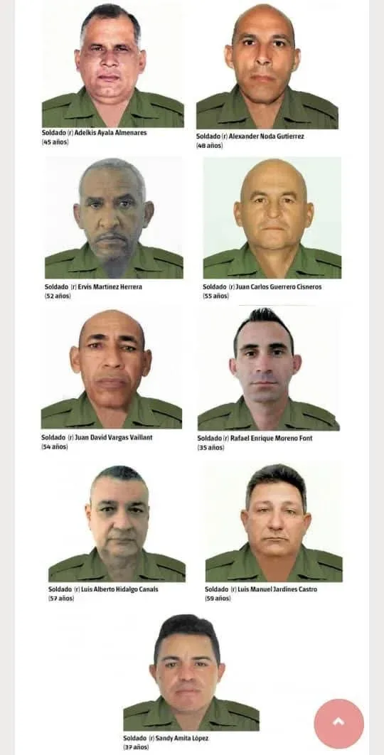 Cuba revela nombres y rostros de los 32 militares fallecidos en Venezuela 3