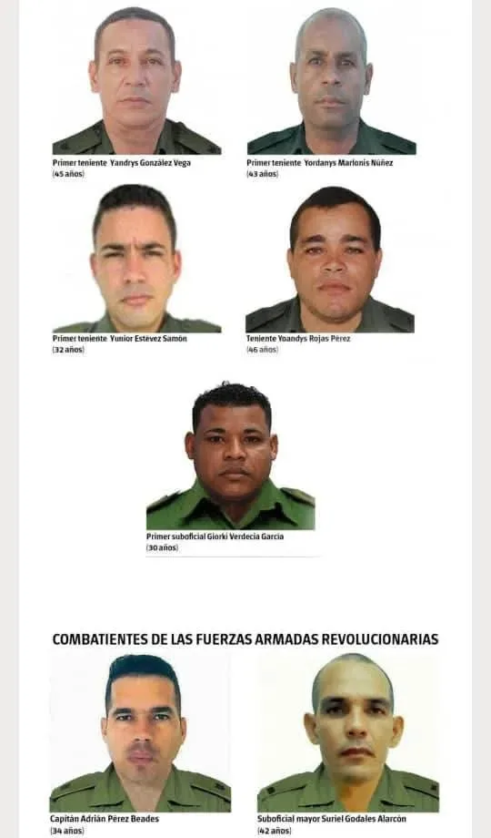 Cuba revela nombres y rostros de los 32 militares fallecidos en Venezuela 5