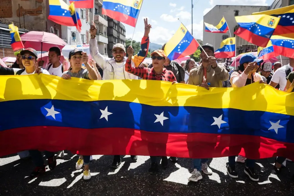 Marcha exigiendo liberación de Maduro