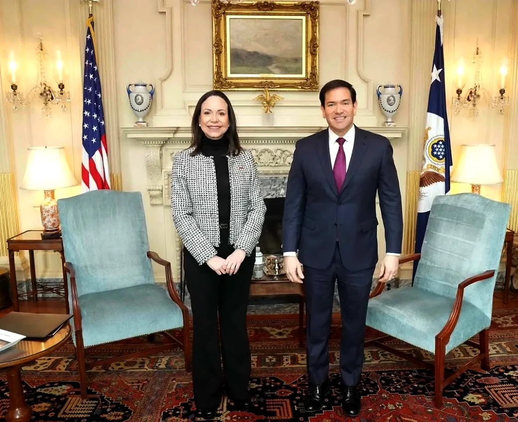 María Corina Machado y Marco Rubio