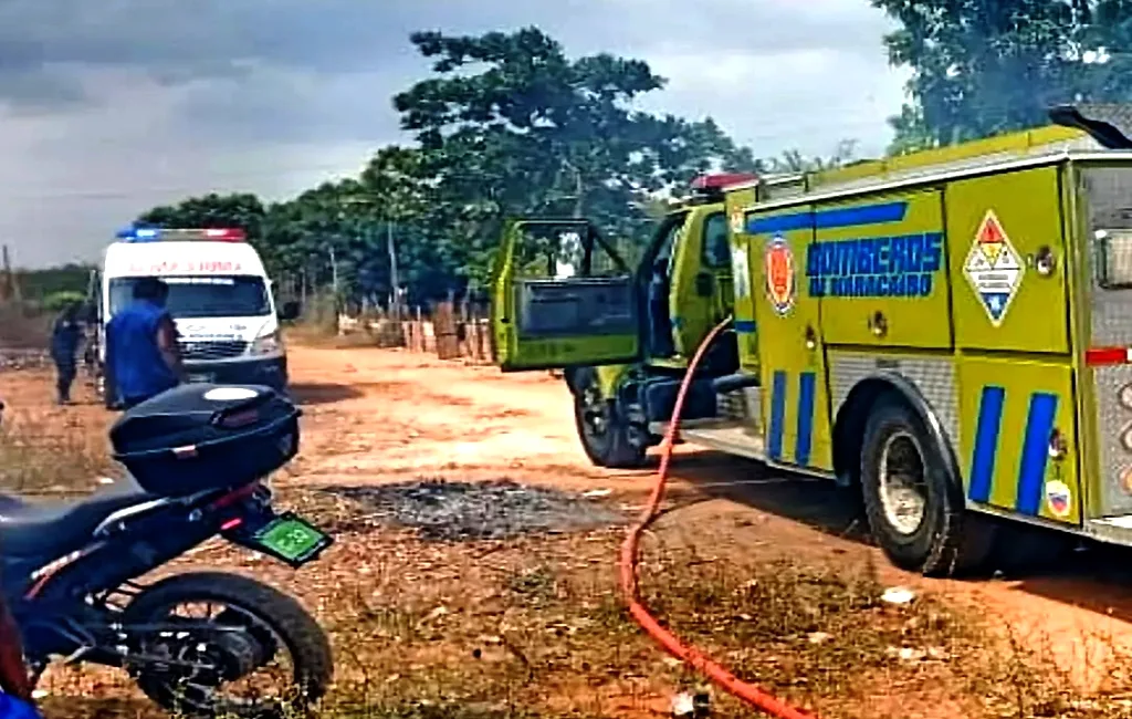 Dos niños resultaron ilesos tras incendio de vivienda en Maracaibo