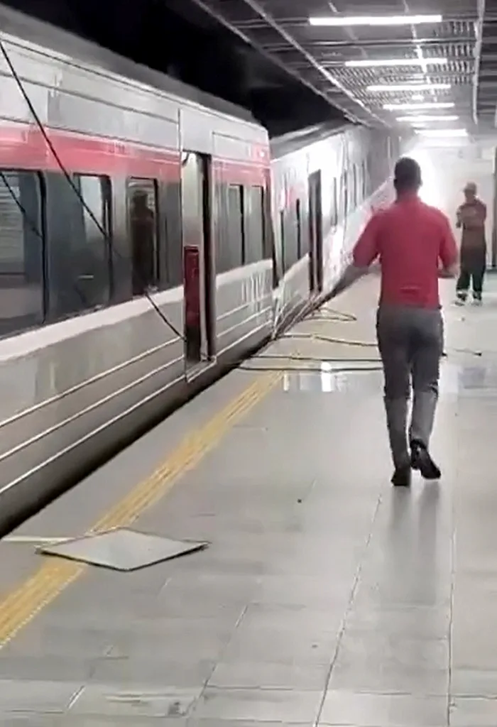 Choque de tren del Metro de Caracas 2 T