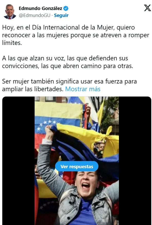 Edmundo González sobre las mujeres
