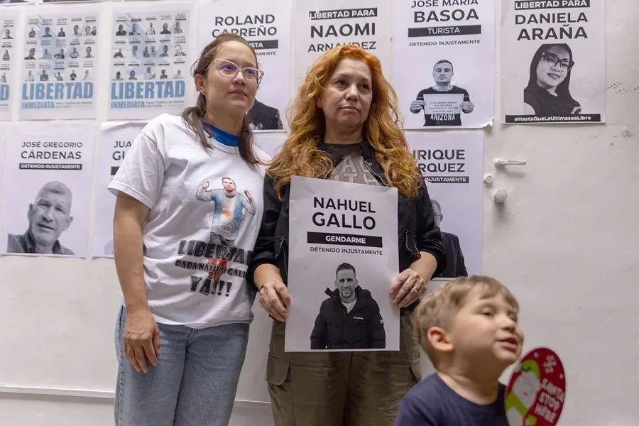 El gendarme argentino Nahuel Gallo fue liberado este domingo en Venezuela