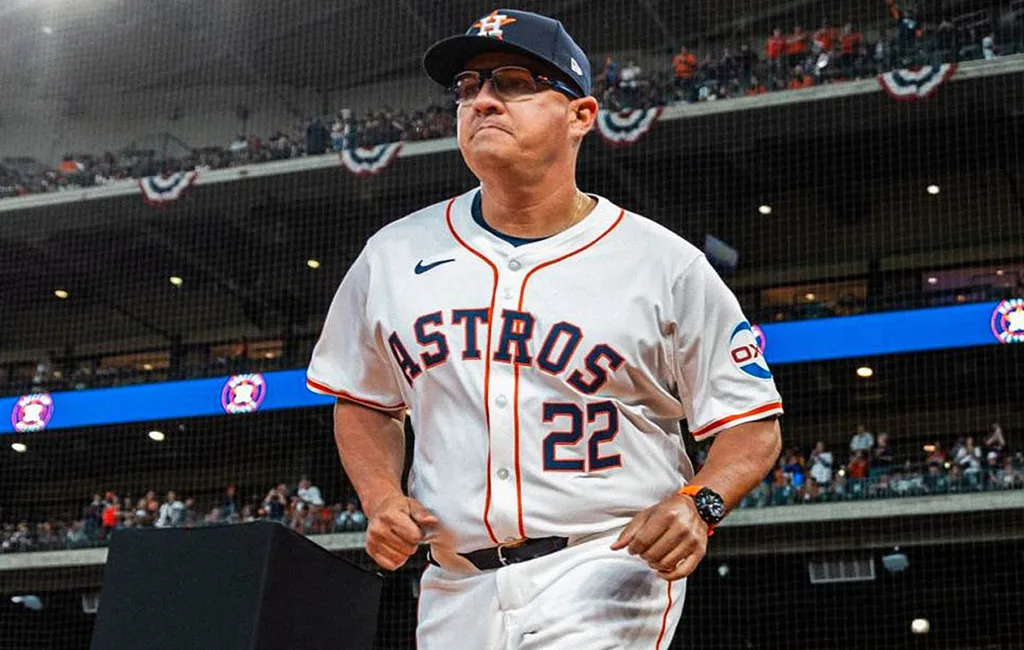 Omar López en Opening Day de Astros